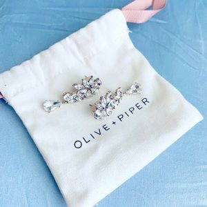 Olive & Piper Valencia Drop Wedding Earrings